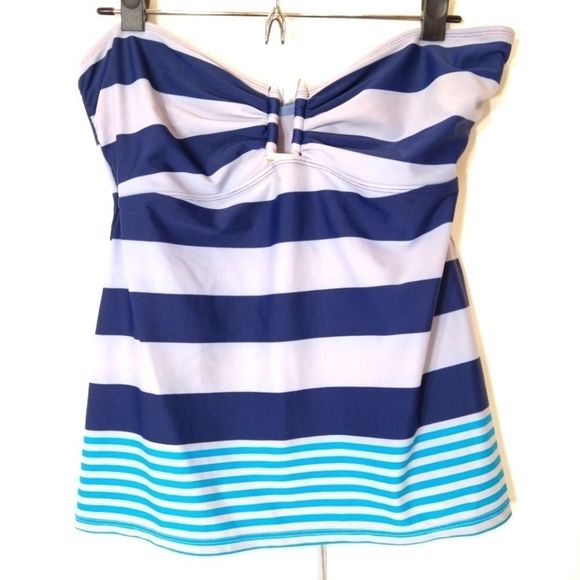 Lauren Ralph Lauren Chic Swim Top Tankini Size 14 - Picture 1 of 4